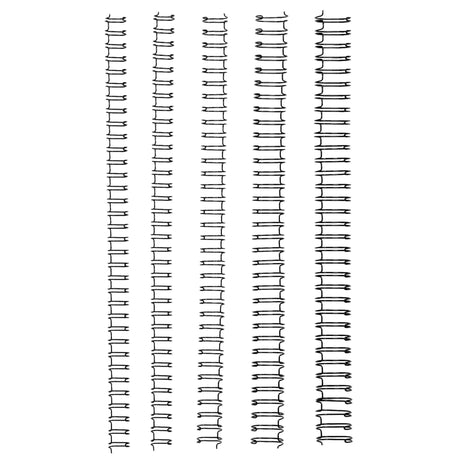 GBC Binding Wire 34 Loop 12.5mm in silver, 100 pack, ensures secure, professional document binding with 360-degree page turning.