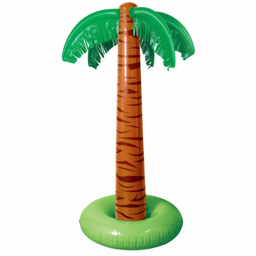 Lifelike 1.5m inflatable palm tree, perfect for tropical decor at parties and events, lightweight and easy to set up.