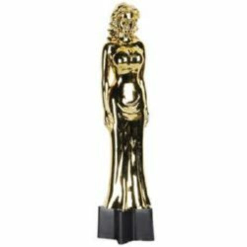 Elegant 22cm trophy statuette celebrating women's achievements, perfect for awards nights and recognizing excellence.