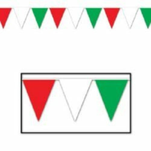 Banner Pennant Red White & Green