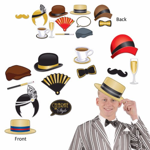 Photo Booth Props Great 20's - Pack of 12
