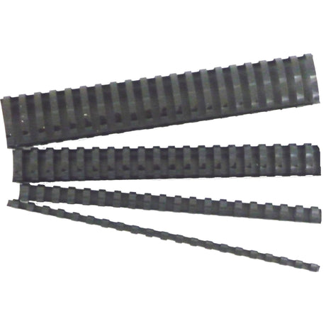 GBC 6mm black binding comb pack of 100, perfect for professional document binding and easy page management.