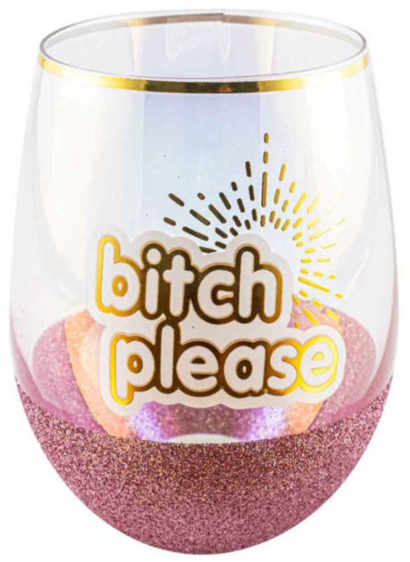 Stunning 600ml glitter stemless glass, perfect for cocktails and celebrations, combining style and functionality.