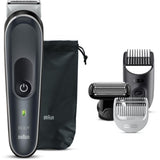 Braun BG5370 Body Groomer - sleek black design with SkinShield tech for gentle, effective full body grooming, 100% waterproof.