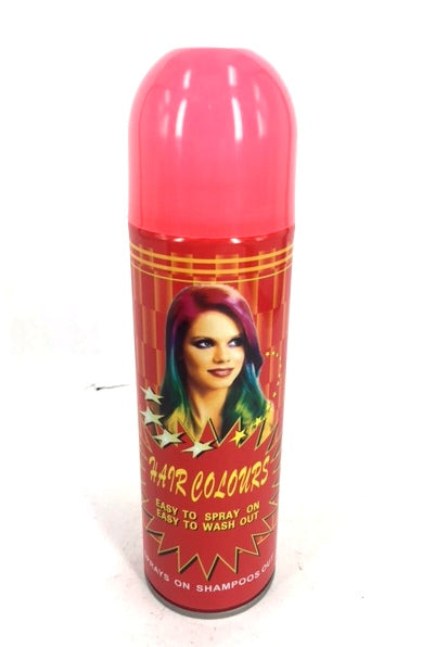 Vibrant red hair spray (250ml) for easy, temporary hair color, perfect for parties, cosplay, or creative styling.