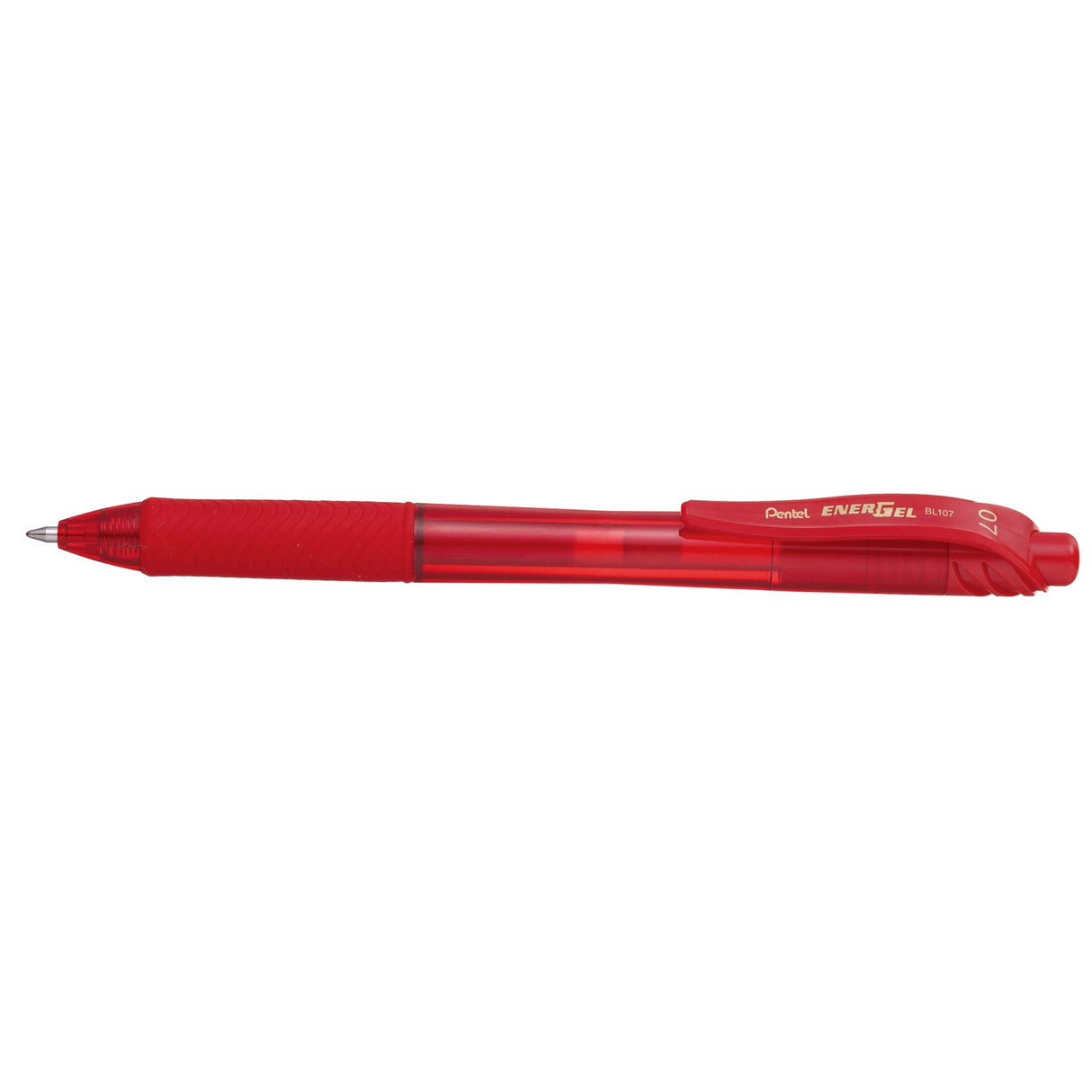 PENTEL ENERGEL-X Gel Roller Pen set in red, featuring smooth ink, ergonomic grip, and 0.7mm precision tips, eco-friendly design.