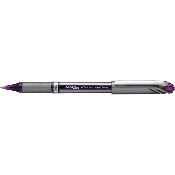 Pentel Energel Pen 0.7mm Bl27 Violet - Pack of 12