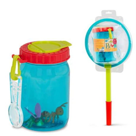 Set of 2 B. Bug Catcher Kits featuring tweezers, magnifying container, and mesh case for insect exploration.