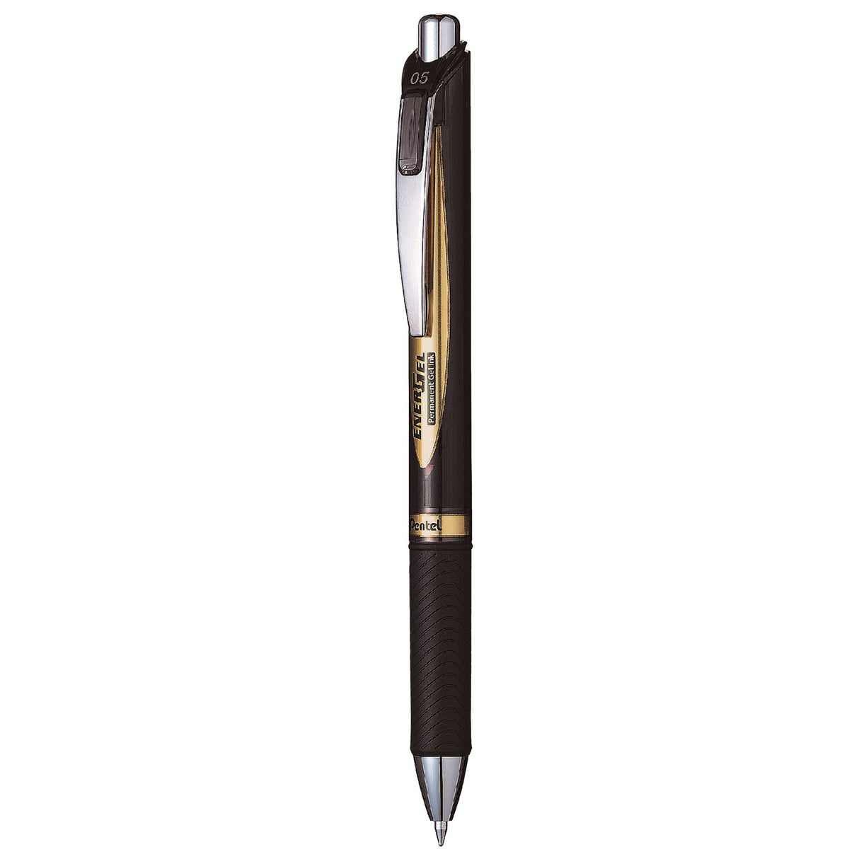 Pentel Energel Ballpoint Pen set of 12, black ink, 0.5mm nib, quick-drying, smudge-free, eco-friendly design.