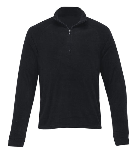 Men's Ballistic Top in premium microfleece, featuring a zip front, tapered fit, and raglan sleeves for stylish comfort.