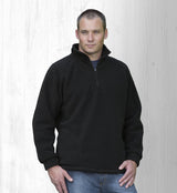 Cozy Detailed Polar Fleece Pullover with zip front, side pockets, and adjustable waist for warmth and style in chilly weather.