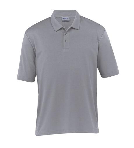 Men's Dri Gear Ottoman Lite Polo in micro poly fabric, moisture-wicking, UV protection, classic fit, stylish for active wear.