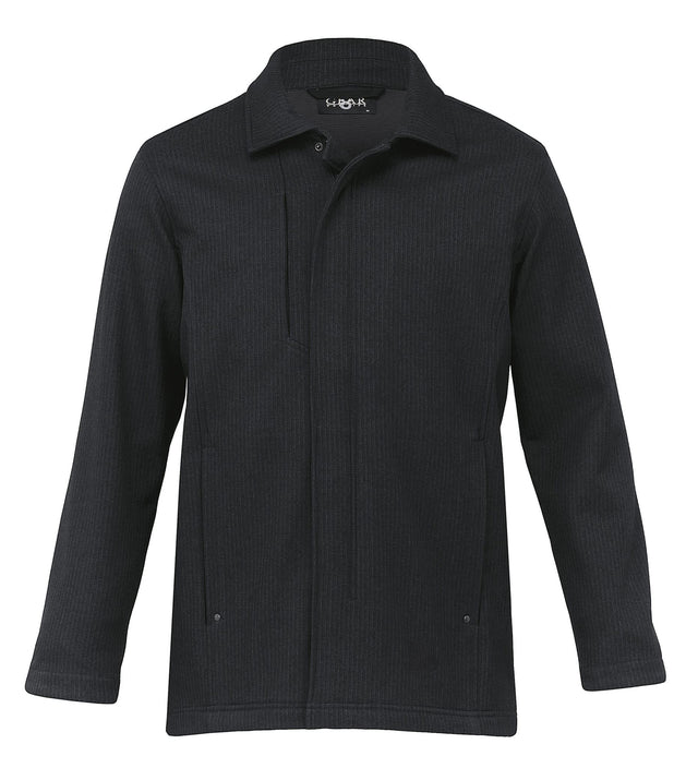 Men's District Jacket in softshell polyester with microfleece lining, wind resistant, breathable, stylish, and functional design.