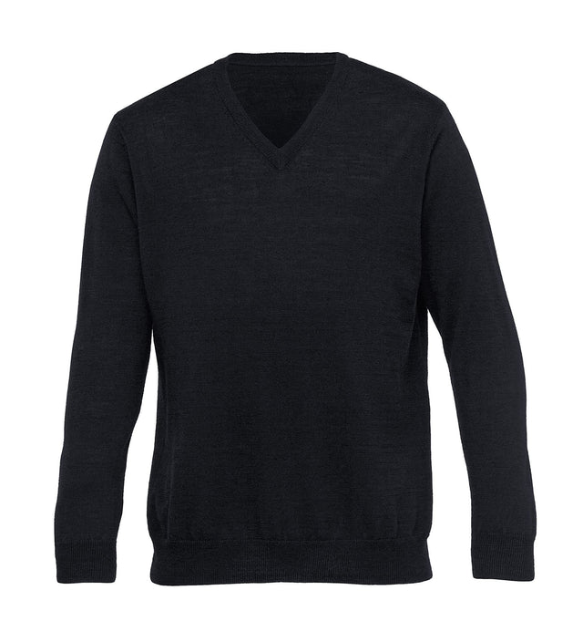 Men's Merino Detailed Vee Pullover, crafted from premium merino wool, features a stylish vee neck and ribbed cuffs for versatile wear.