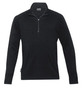 Merino Zip Pullover for men in premium wool, featuring a high-zip collar, raglan sleeves, and eco-friendly design for versatile style.