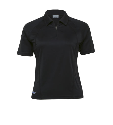 Women’s Dri Gear Active Polo in micro poly, moisture-wicking, UV protection, stylish design for active lifestyles.