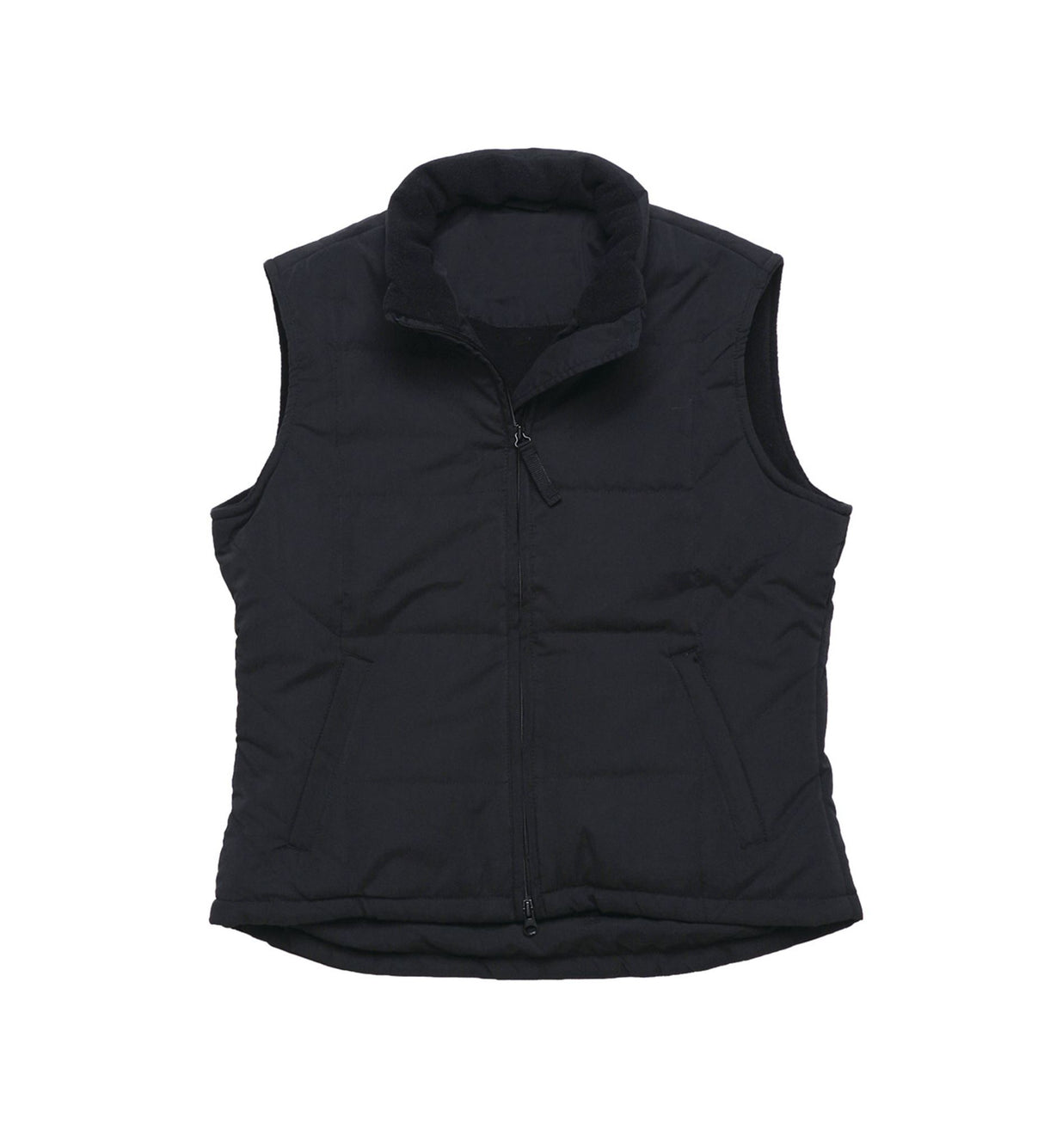Women's Legacy Vest in stylish quilted design, featuring anti-pill microfleece lining, two-way zipper, and zippered pockets.