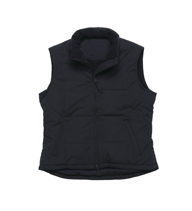 Women's Legacy Vest in stylish quilted design, featuring anti-pill microfleece lining, two-way zipper, and zippered pockets.