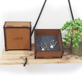 AT Tui Small Square Trinket Box in Rimu and Pine veneer, featuring Kiwiana design for jewelry and keepsake storage.