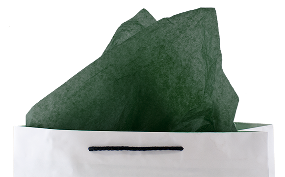 Bright green tissue paper pack of 480 sheets, ideal for gift wrapping and enhancing retail presentations.