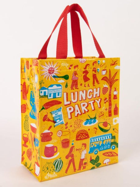 Stylish eco-friendly lunch tote for picnics, crafted from recycled materials, spacious and trendy for any outdoor gathering.