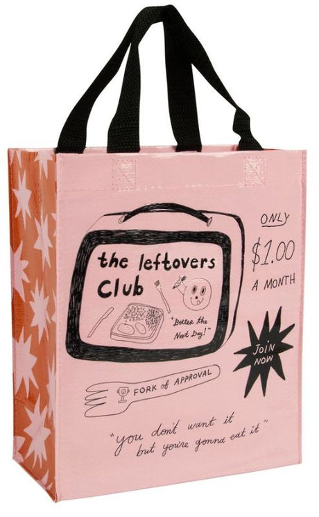 Eco-friendly Handy Tote from The Leftovers Club, made from recycled materials for carrying meals and daily essentials.