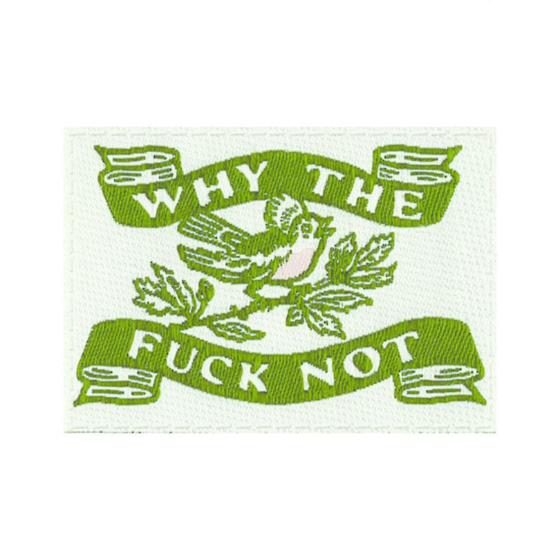 Blue Q Tag Socks in Small/Medium featuring quirky quotes, crafted from organic cotton for comfort and style.