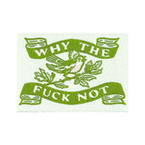 Blue Q Tag Socks in Small/Medium featuring quirky quotes, crafted from organic cotton for comfort and style.