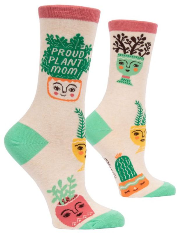 Vibrant women's socks for plant lovers, featuring a fun design and a cozy blend of materials, perfect for daily wear.