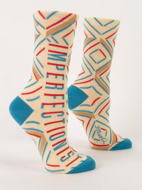 Colorful women's crew socks celebrating individuality, designed for comfort and stretch, perfect for sizes 5-10.