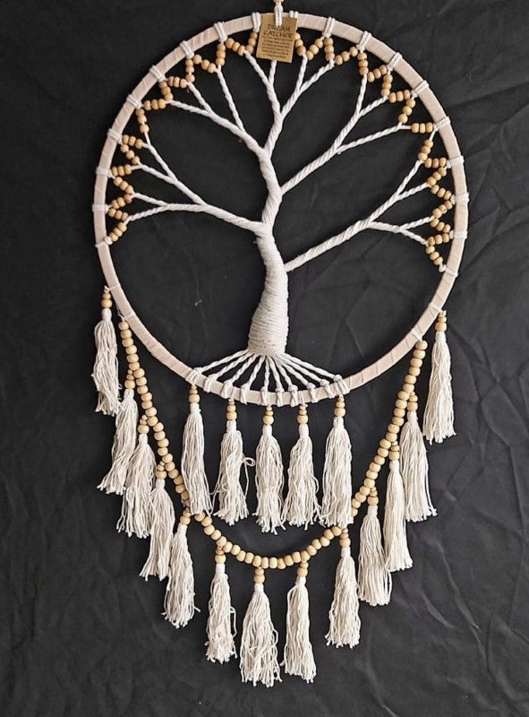 Dreamcatcher - White Tree of Life Cotton (42cm)