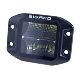 Compact 3.2in red flush lamp with 40W Osram LEDs, 120-degree beam, IP67 rated for off-road visibility and durability.