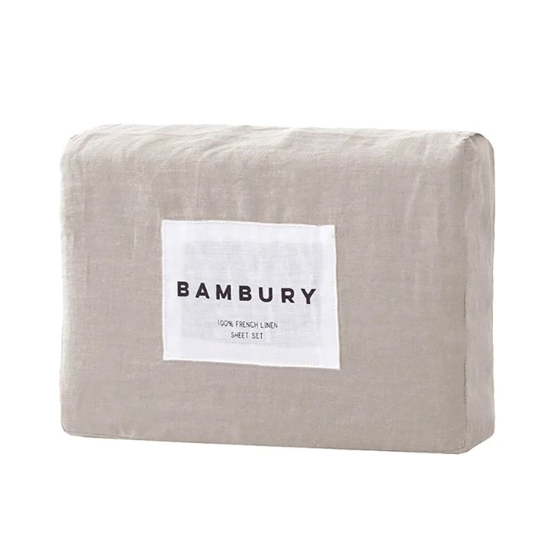 King Sheet Set - Bambury French Linen  (Pebble)