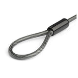 Laptop Cable Lock Expansion Loop: 6-inch steel cable for securing multiple devices with customizable 4-digit combination lock.