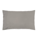 Double Sheet Set in Grey, made from 100% organic cotton, featuring a small double pleat for elegant style and comfort.