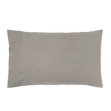 Queen sheet set in grey, made from 100% organic cotton with vintage-wash softness and twin needle stitched edges.