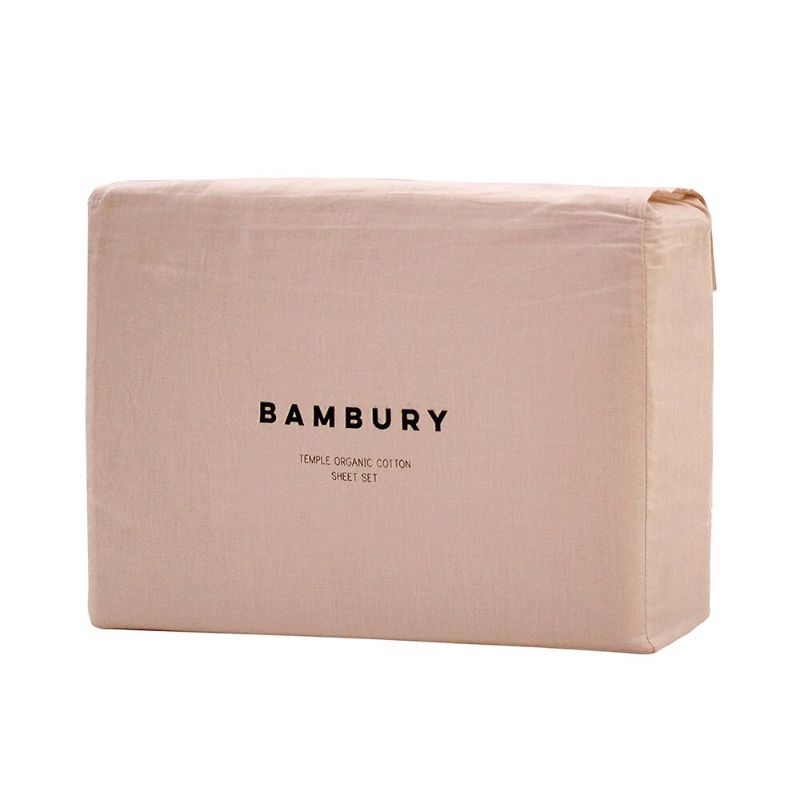 Single Sheet Set - Bambury Temple Organic Cotton (Rosewater)