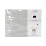 Bambury Tru Fit King Single Fitted Sheet in Silver, made from 100% cotton, designed for deep mattresses with tailored fit.