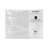 Bambury Tru Fit King Fitted Sheet in white, crafted from 100% cotton for a snug fit and ultimate comfort.