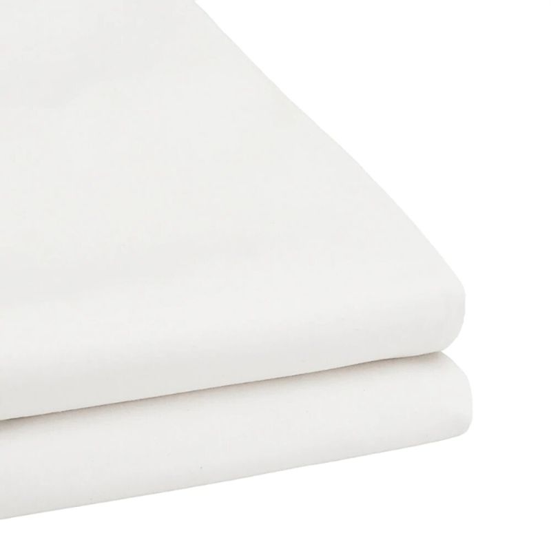 Bambury Tru Fit King Fitted Sheet in white, made of 100% cotton, designed for snug fit on deep mattresses, easy care.