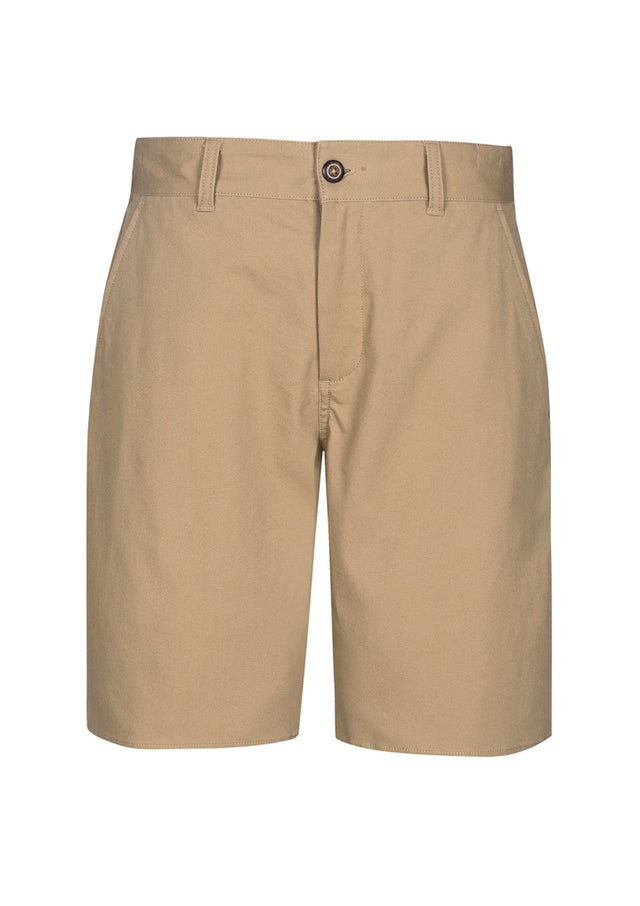 Dark Stone Lawson Men's Chino Shorts featuring a modern fit, soft cotton blend fabric, and practical pocket design.