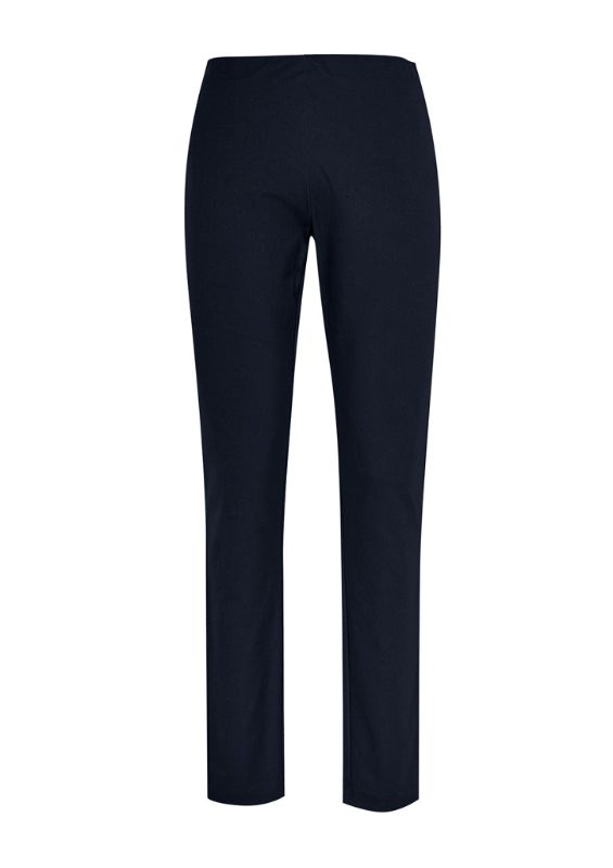 Ladies Bella Pant in Navy (XXS) featuring a comfortable elastic waistband and sleek design, perfect for work and casual settings.