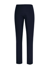 Ladies Bella Pant in Navy, XS, featuring a sleek legging style and flat pull-on waistband for professional comfort.