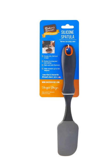 26cm silicone spatula with ergonomic grip, heat-resistant up to 230°C, perfect for mixing, scraping, and baking.