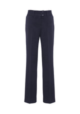 Navy Ladies Kate Perfect Pant, Size 16, featuring 4-way stretch, mid-rise waist, and tailored straight leg for versatile style.