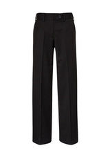 Ladies Detroit Flexi-Band Pant in black, size 14, featuring a flexible waistband, stain-resistant fabric, and angled pockets.