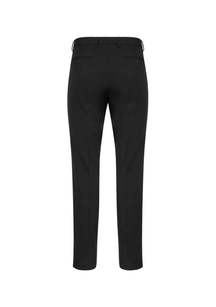 Men's Classic Slim Pant in black, size 87, features mechanical stretch and a flat front design with practical pockets.