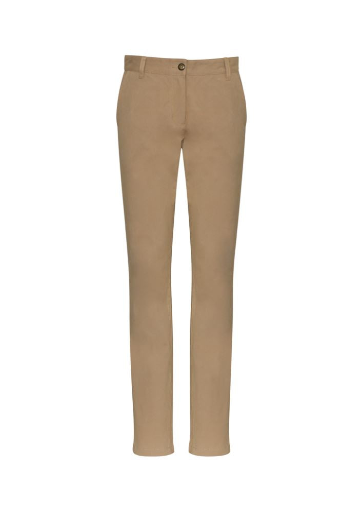 Ladies Lawson Chino Pant in Dark Stone, size 6, featuring a modern fit, tapered leg, and versatile design for comfort and style.