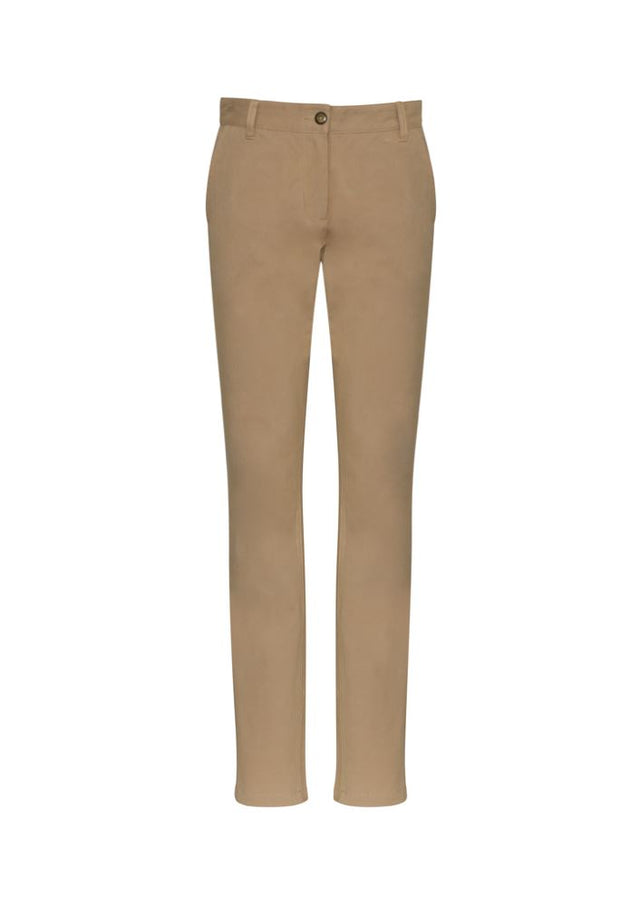 Ladies Lawson Chino Pant in Dark Stone, size 6, featuring a modern fit, tapered leg, and versatile design for comfort and style.