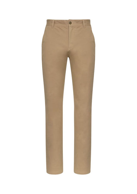 Mens Lawson Chino Pant in Dark Stone, featuring a mid-rise fit, tapered legs, and four practical pockets for style and comfort.